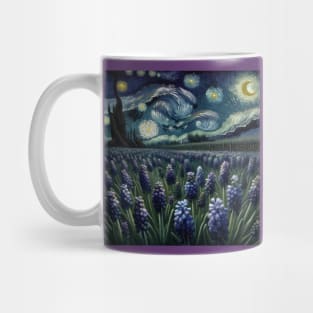 Enchanted Flower Garden Night: Hyacinth Starry Floral Mug